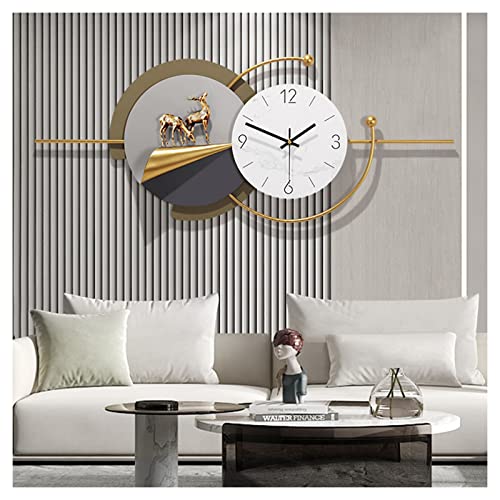 Grandes horloges murales modernes et silencieuses pour decoration haut de gamme de loft