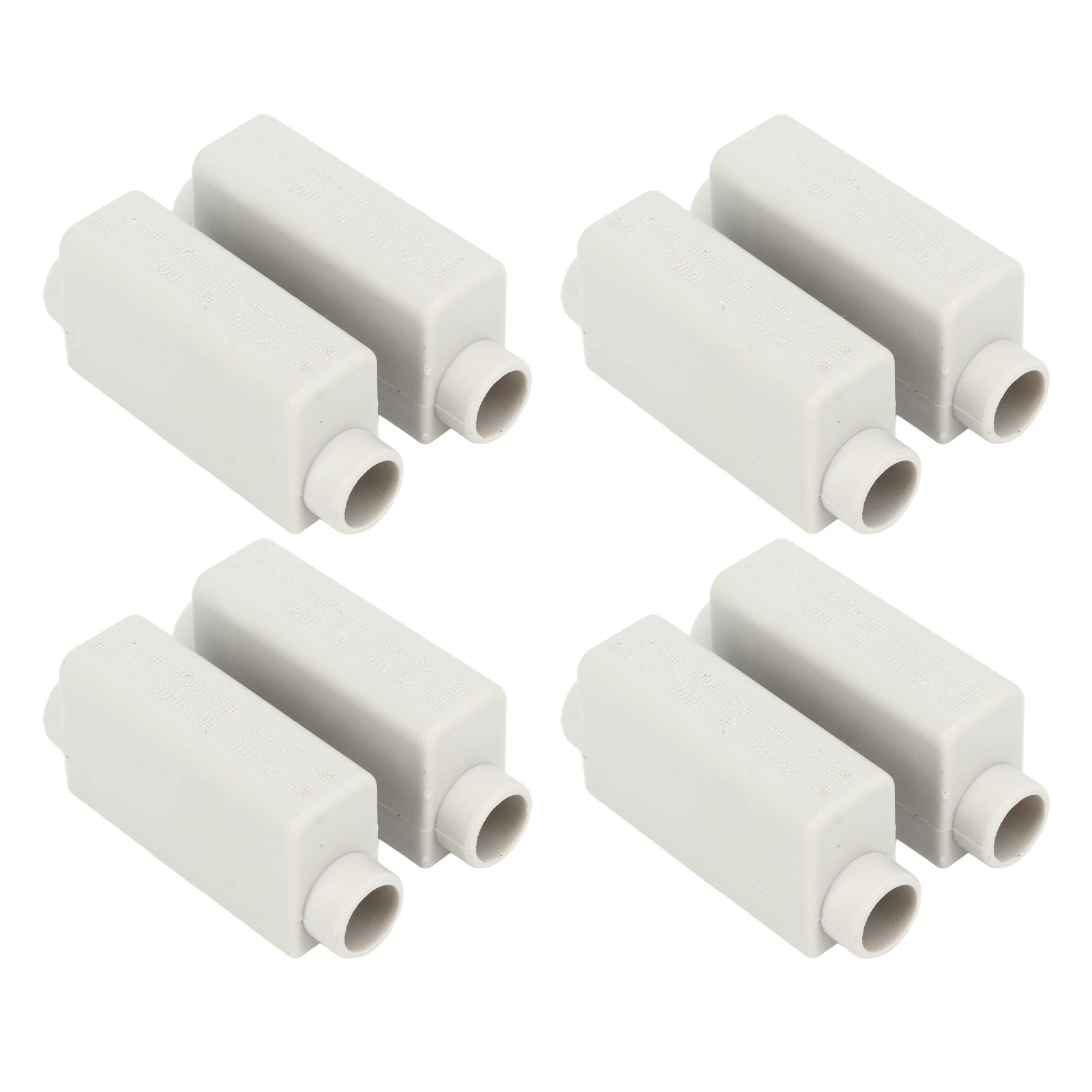 Bornier D'épissure 4 Pièces, 1000V 100A 2.5‑16mm² 2 en 2 Sorties Connecteur de Fil Haute Puissance ZK 1116 pour la Connexion