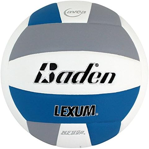 Baden Lexum Composite Game Volleyball, Blue/White/Gray