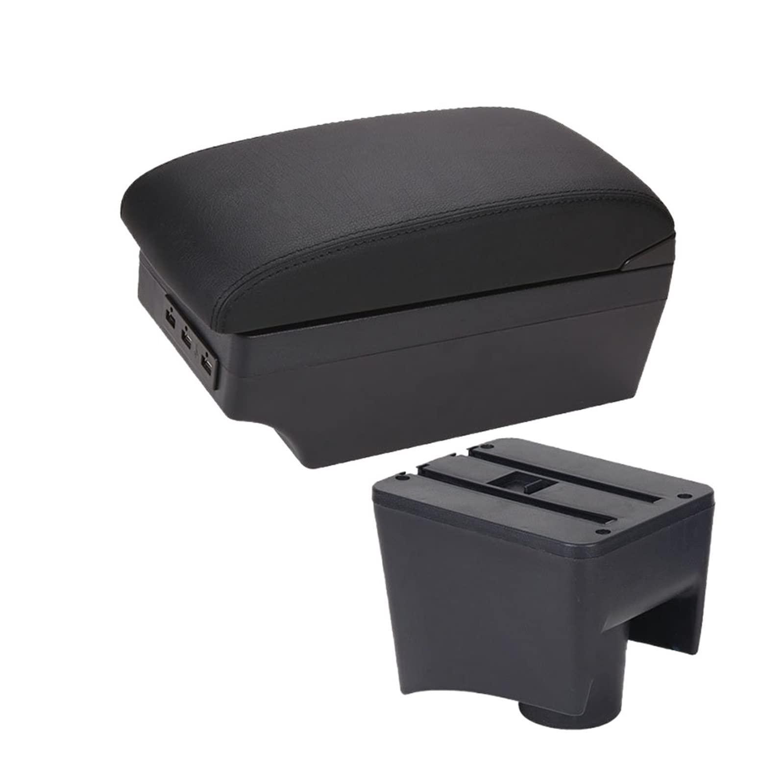 Baiqimv For VW For POLO Mk5 6R For Vento 2012-2018 Car Armrest Box Interior Parts Center Console Storage Box Car Accessories USB(A2 7USB)