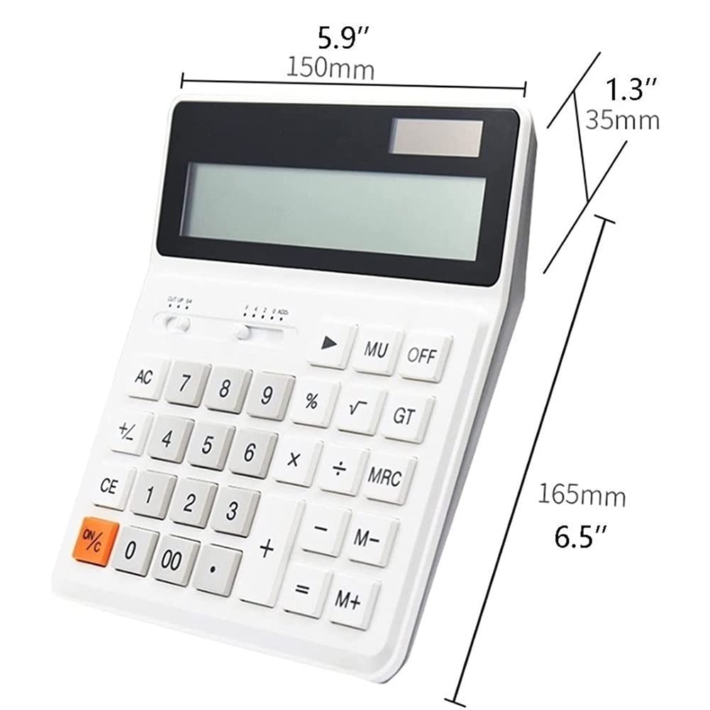 Calcolatrice, calcolatrice da tavolo Calcolatrice scientifica for la scuola secondaria con energia solare. Perfetto for set e forniture di cancelleria for ufficio, ampio display LCD e grandi pulsanti
