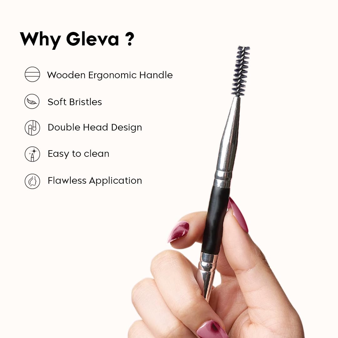 Gleva 3 In 1 Eyelash Comb, Shaper And Eyebrow Brush Double Head, Lash Shaping Makeup Tool For Women, Girls Cosmetic Travel Brushes For Separating Lashes, Eliminating Mascara Clumps, Grooming Brows. - Image 3 thumbnail