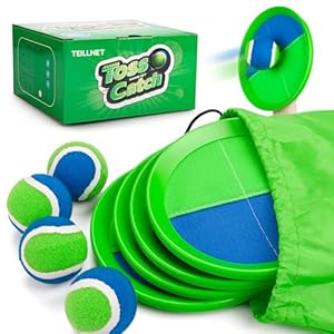Toss and Catch Ball Set Upgraded – Kids Toys Beach Toys Baseball Games – Sturdy & Water-Resistant Great for Outdoor Pool Yard Games – Classic Gift for Boys Girls 3 4 5 6 7 8 9 10 11 12+ Years Old