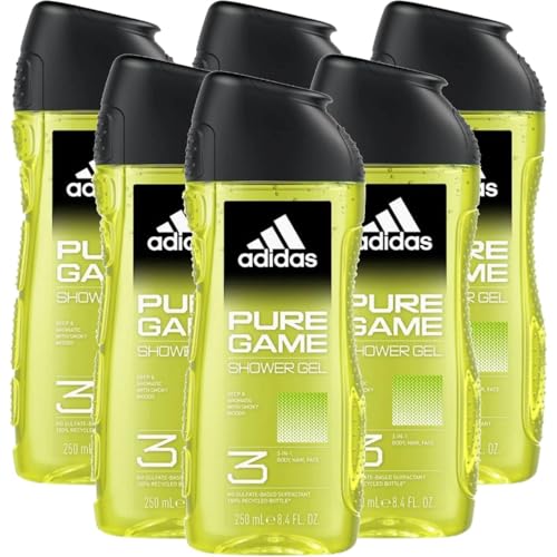 adidas Pure Game Lot de 6 flacons de gel douche