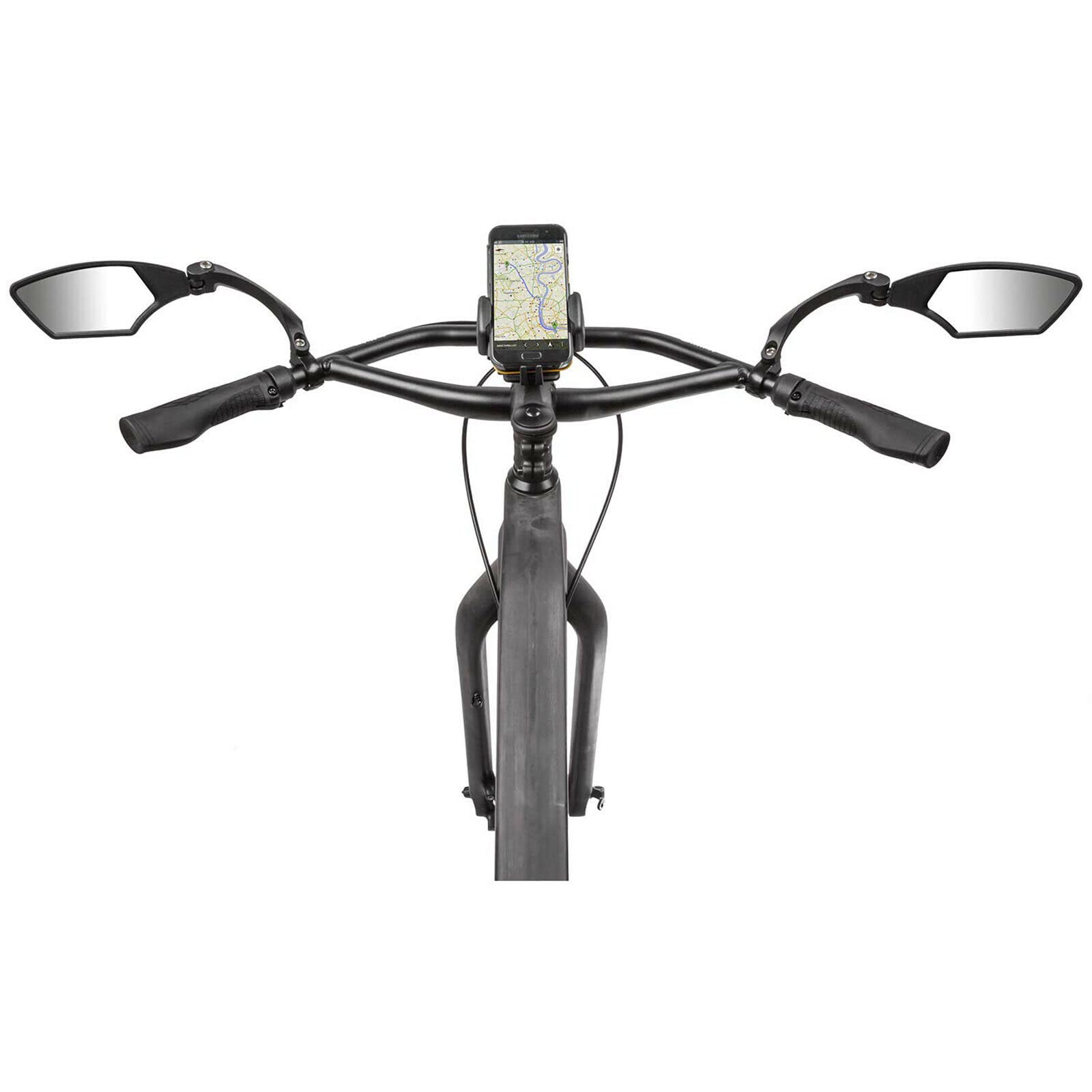 Fahrradspiegel, drehbar, für Fahrräder, große Reichweite, Rückspiegel, verstellbar, für Roller, E-Bike, Fahrradlenker, Rückspiegel, Fahrradspiegel (rechts, Einheitsgröße)