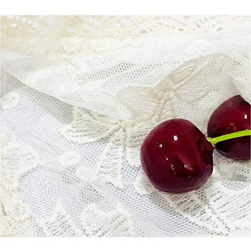 Infant Bucket Sun Hat Bow Full Lace Flower Bonnet Child Hat … Ivory White4