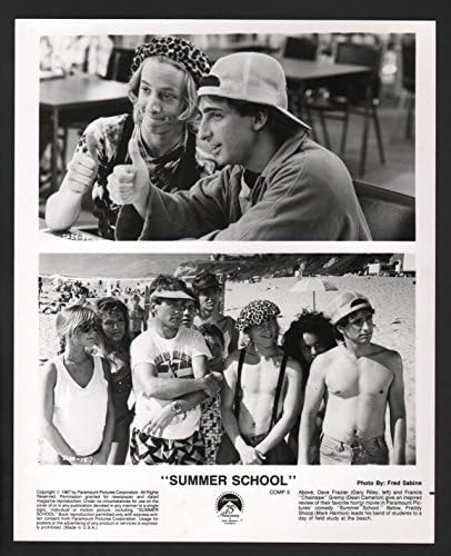 MOVIE PHOTO: Summer School-Gary Riley and Dean Cameron-8x10-B&W-Still image 2