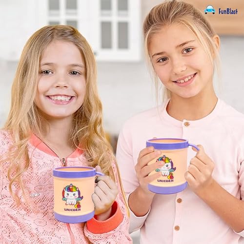 Image of FunBlast Milk Mug for Kids - Unbreakable Mug for Kids, Milk Mugs for Kids Unbreakable - Milk Drinking Cup for Kids (Pack of 1) (Unicorn)