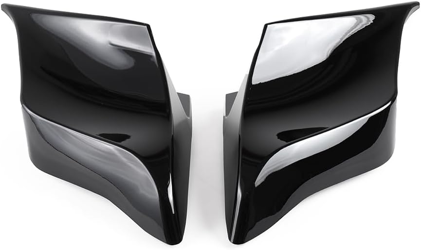 Vivid Black Extended Side Covers Stretched Side Panels Compatible for Harley Touring Electra Glide Road Glide Street Glide Road King 2014-UP