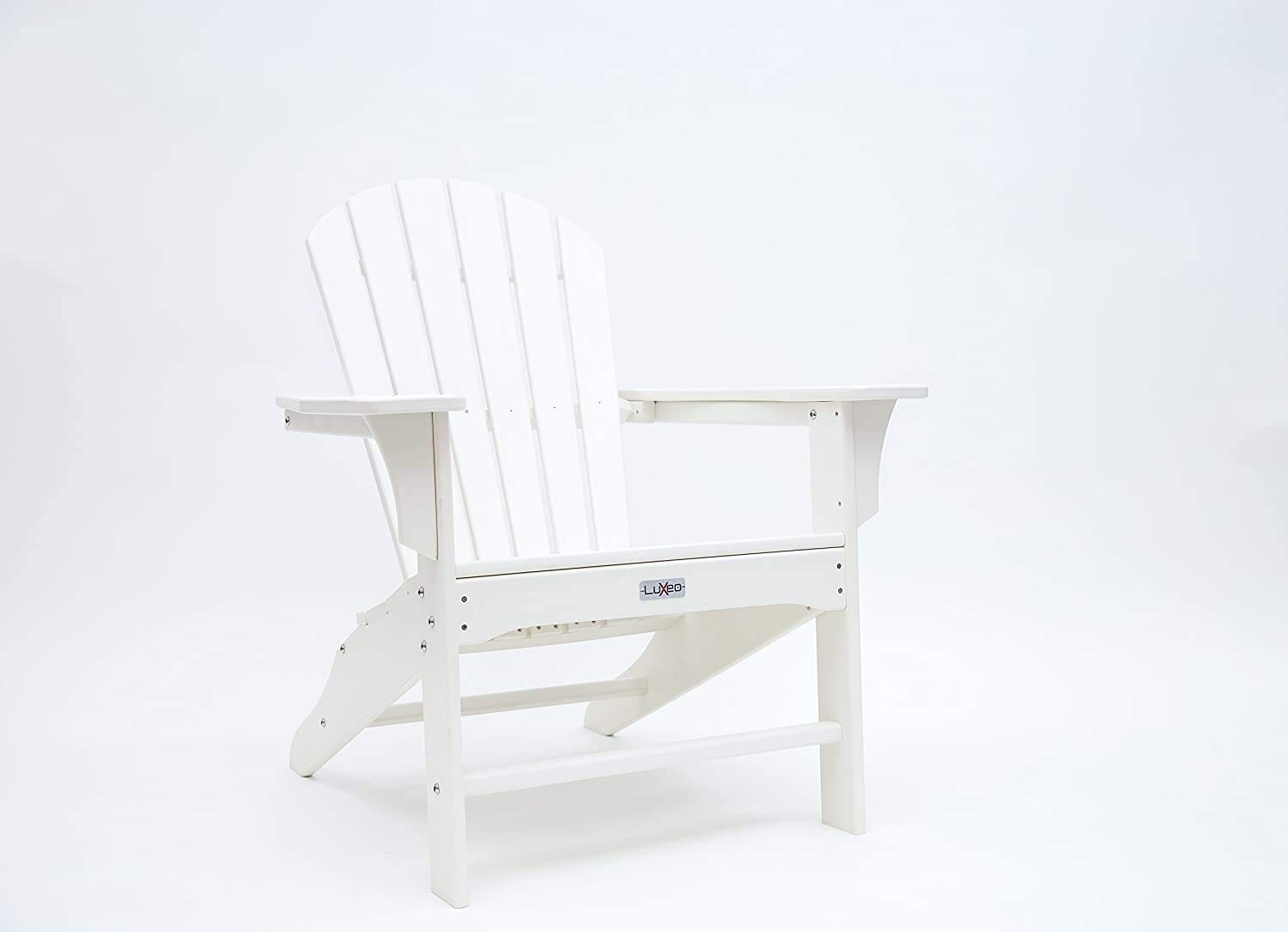 LuXeo Hampton Adirondack Chair, Single, White