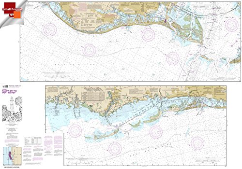 Paradise Cay Publications, Inc. NOAA Chart 11411: Intracoastal Waterway Tampa Bay to Port Richey 25.5 X 36 (Small Format Waterproof)