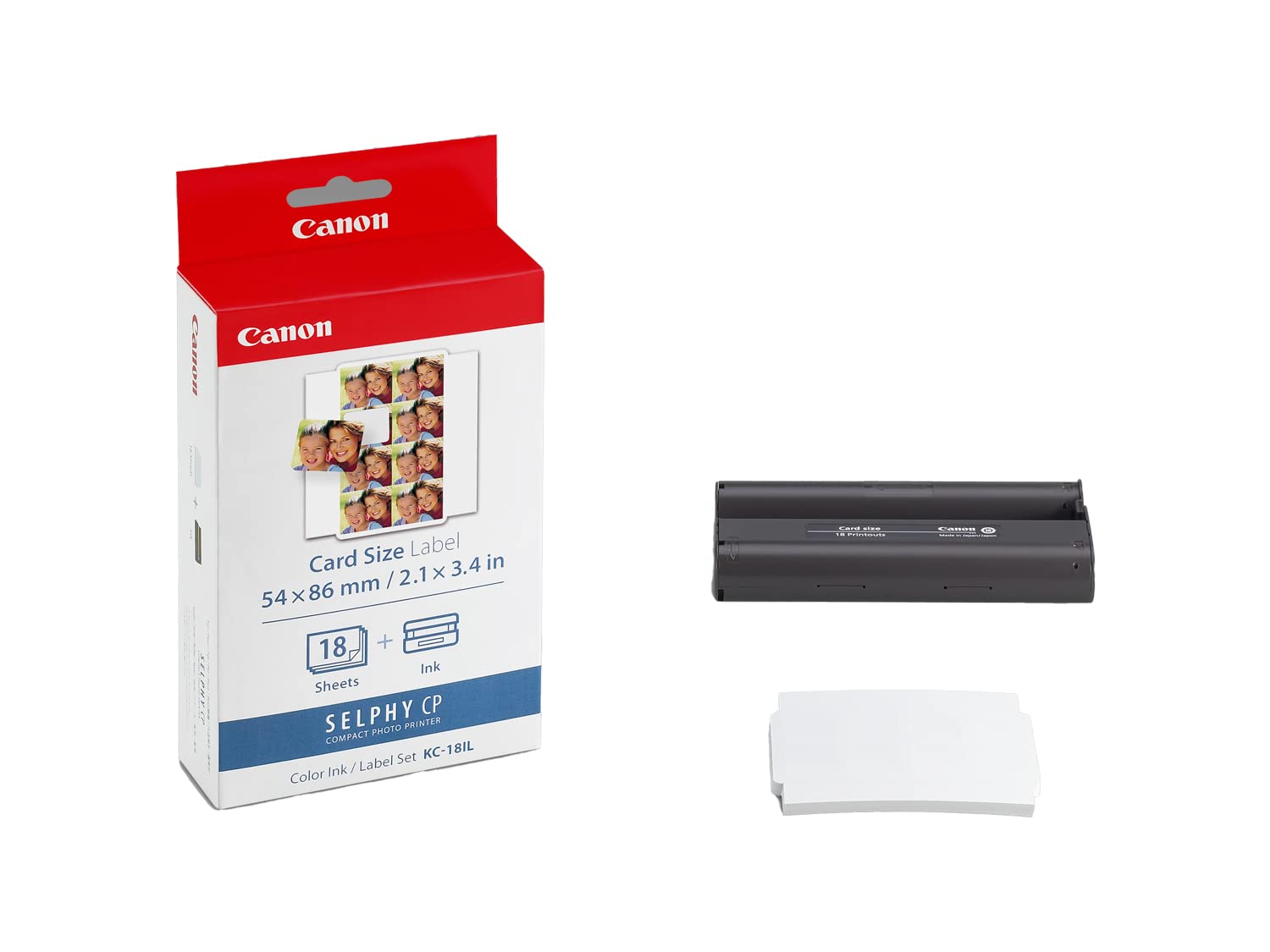 CANON KC-18IL Kit 18 Impressions Contenant chacune 8 Mini-Autocollants