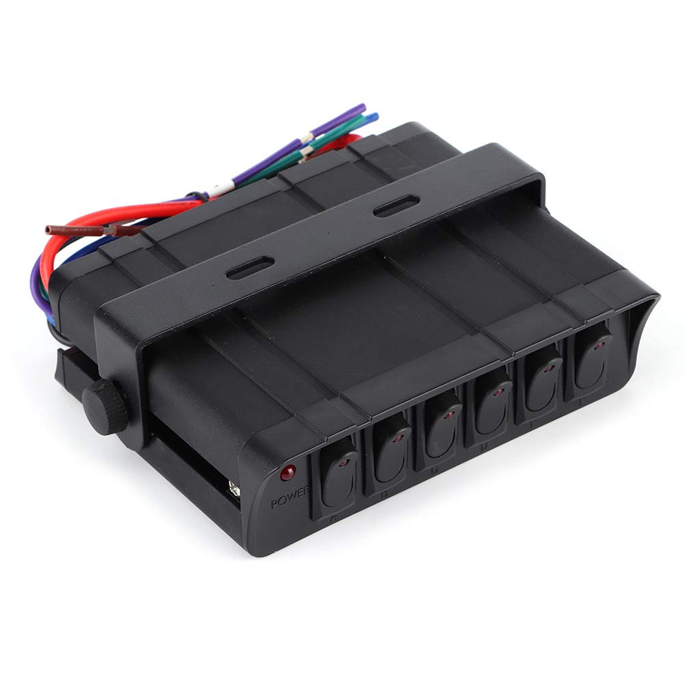 Accessorio per auto con interruttore a bilanciere per pannello a levetta universale a luce rossa 3P per auto,interruttore dell'auto