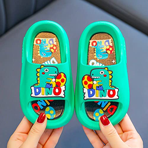Boys Girls Toddler Slippers Little Kid Cloud Slides Sandals Thick Sole Shoes Shower (Mint Green, 11.5 Little Child)2