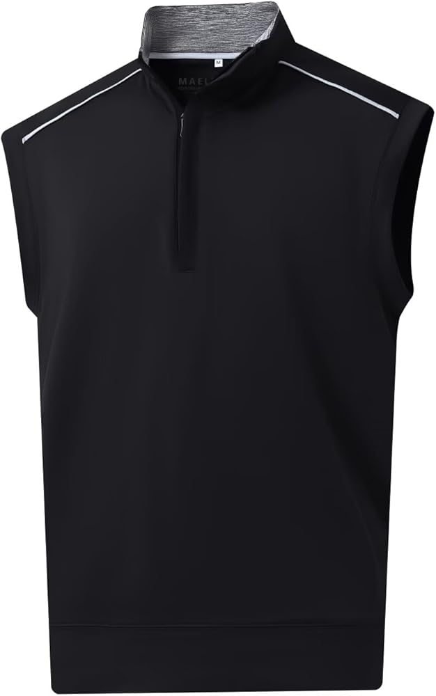 M MAELREG 1/4 Zip Pullover Mens Golf Vest Dry Fit Breathable