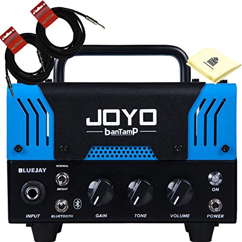 JOYO BlueJay Bantamp 20w Pre Amp Tube Hybrid Guitar Amp head Bundle