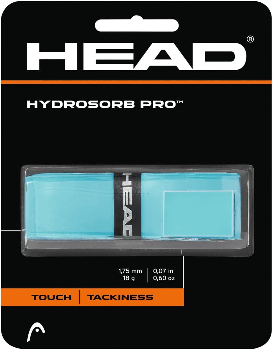 HEAD Unisex Adult Hydrosorb Pro Tennis Grip Tape, Teal, One Size