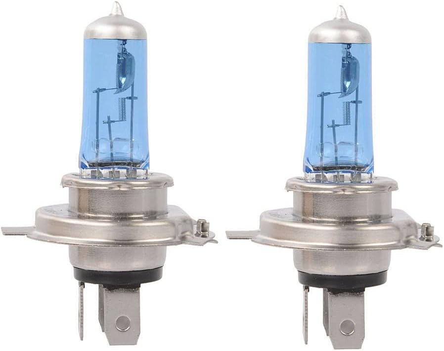 2x H4/9003/HB2 Halogen 60/55W 12V Low/High Beam Car Headlight Bulb White Glass