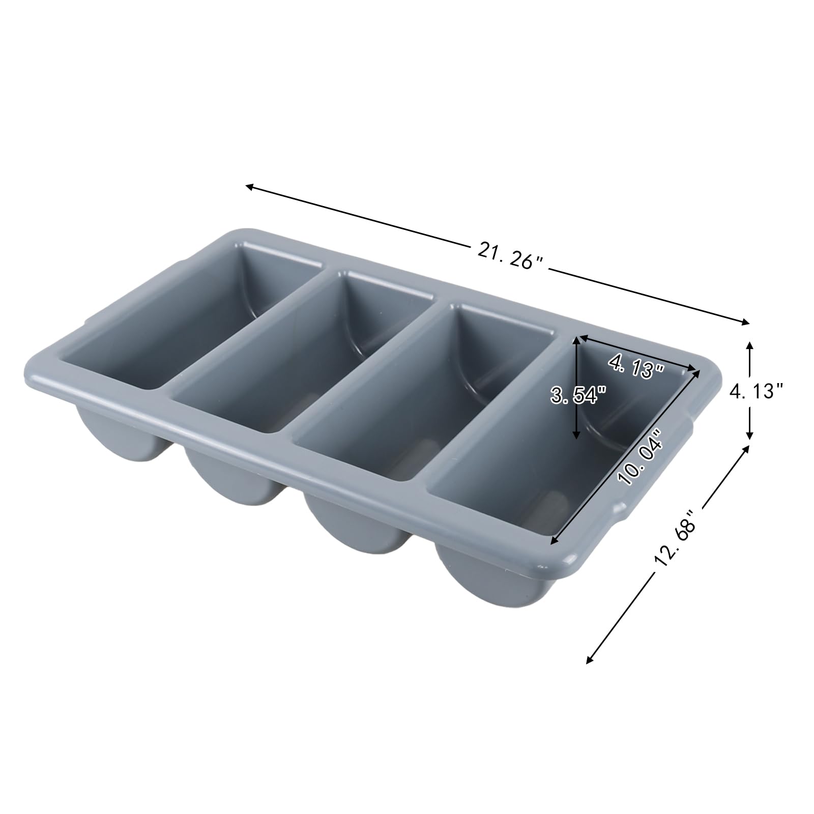 Amazon.com: Morcte 4 Compartment Commercial Silverware Bin, Set of