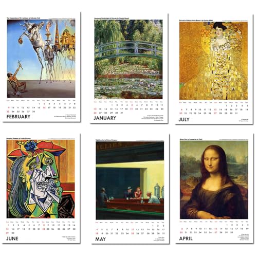 Image of Tallenge - 2026 Wall Calendar - Art by Modern Masters - 12 x 17 Inches for Home & Office (Paper, Wall Calendar)