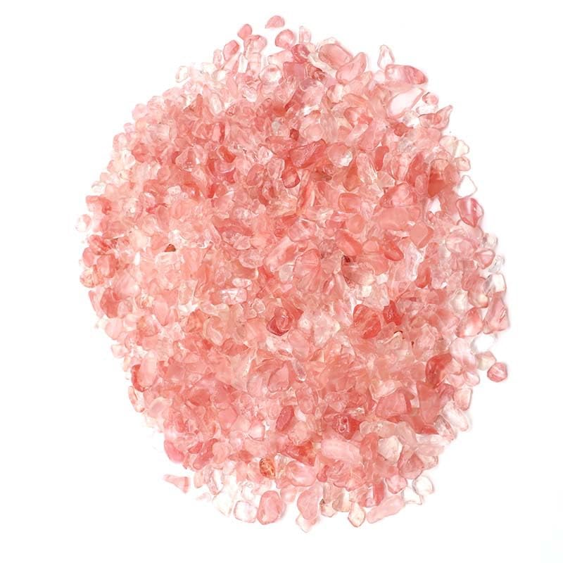 Namzi 1 piece natural stone irregular non perforated light pink crushed stone, suitable for fish tank, potted plant decoration, DIY handmade jewelry accessories (5-7mm)