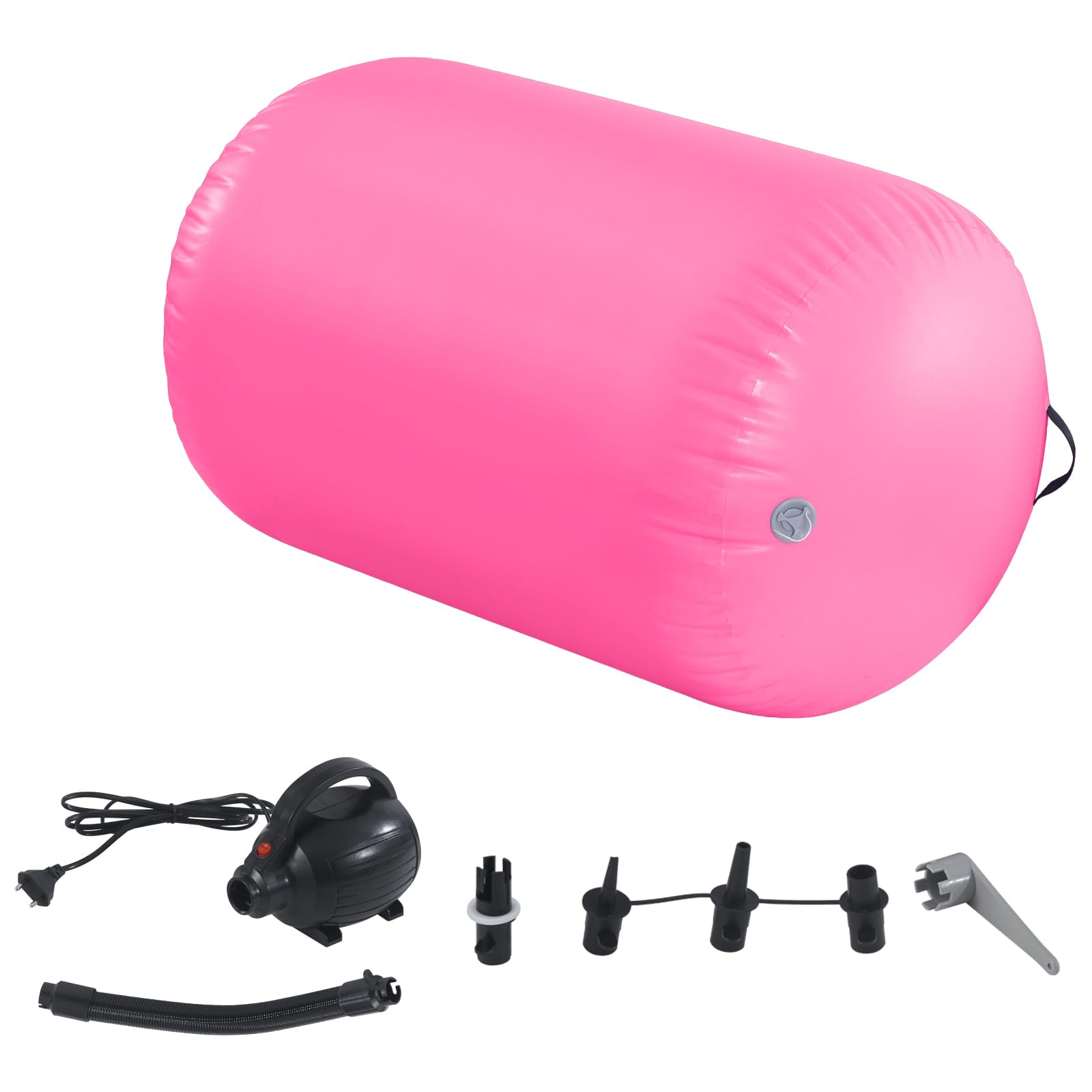 BSTSEL Gymnastics Air Tumbling Roller Mat 60/75/90cm Inflatable Air Gymnastics Training Mats Gymnastics Tracks for Home/School/Training with Pump (Pink, 100 * 60cm)