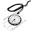 aiqiua Transparent Plastic Compass Proportional Footprint Travel Outdoor Camping Hiking Compass Tools，Provide Accurate Direction Assistance, Easy to Carry