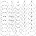 80pcs Earrings Beading Hoop Earring Hoop Beading Earring Findings Earring Beading Hoop for Jewelry Making Beading Hoop Set Earring Beading Hoops Open Beading DIY Earrings White K