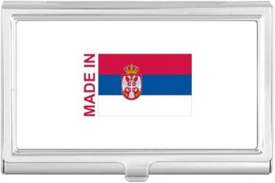 Made in Serbia Country Love Business Card Holder Case Pocket Box Wallet