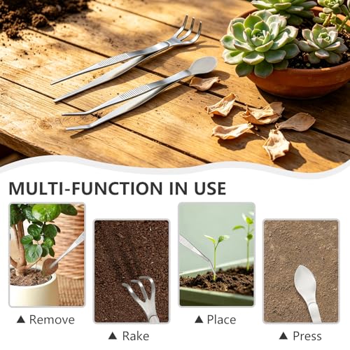Pinzas para Jardín 2 Piezas Acero Inoxidable miniatura 3
