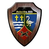 16x20 cm Wappenschild - PzArtBtl 325 Panzerartilleriebataillon Panzer Wappen #8880