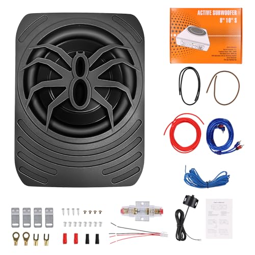 Realdio Subwoofer Attivo per Auto, Potenza Massima 1000W, 7