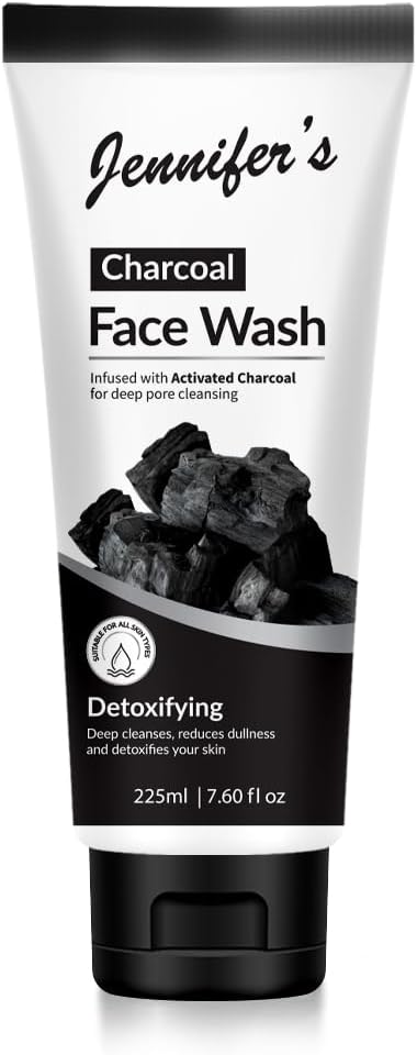 Face Wash Charcoal 225 ML - Deep Cleansing, Detoxifying, Reduces Dullness, Infused with Activated Charcoal, Suitable for All Skin Types