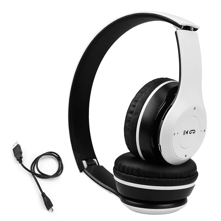 WORRICOW P47 Wireless Headphone Gaming Headphone Bluetooth Headset Bluetooth Wireless Earphones High Bass Over Ear Headphones Sports Headset