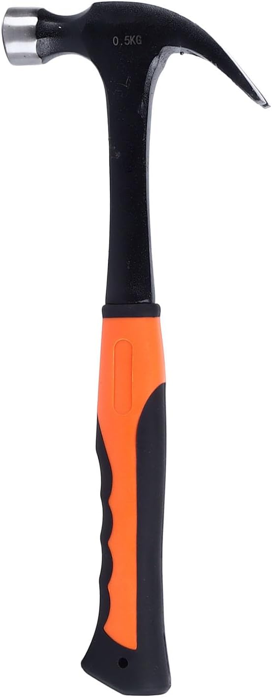 CLAW HAMMER INTEGRATED NAIL HAMMER HIGH CARBON STEEL PORTABLE BLACK for DIY and Woodworking