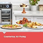 BLACK+DECKER Crisp 'N Bake Air Fryer Toaster Oven Combo, 12 in 1 Countertop Convection Oven Cooks Food Fast, Fits a Whole Pizza or 6 Toast Slices, French Doors with Stainless Steel Finish - Image 5