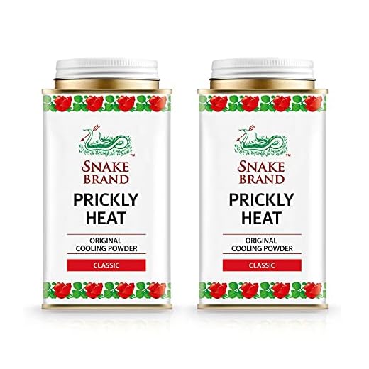 Snake Brand Polvo de enfriamiento de calor espinoso, paquete de 2 (Classic, 140g)