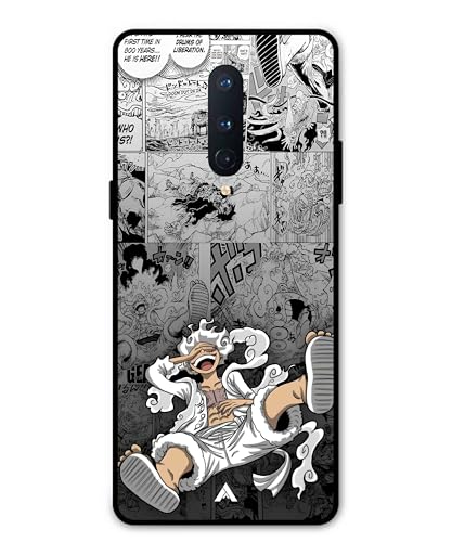 Image of Premium Anime 2 Case for Oneplus 8 (Glossy Finish) Soft-Touch Metal TPU Back Cover, Shockproof, Designer, Aesthetic Mobile Phone Case