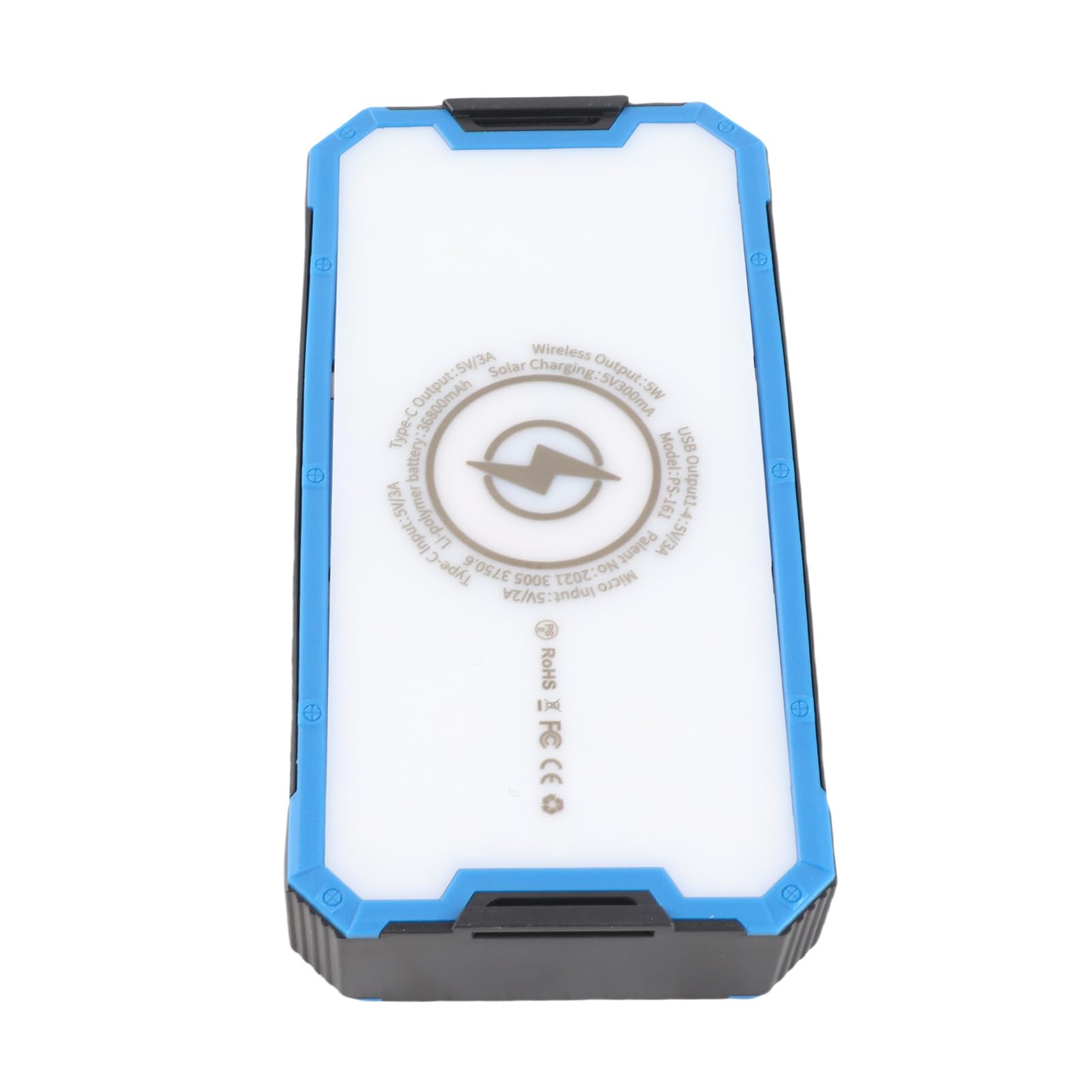 Naroote Banque D'énergie Solaire 36800 MAh Batterie Externe Haute capacité avec 34 LED pour Le Camping et la Randonnée en Plein Air, Conception ABS Portable