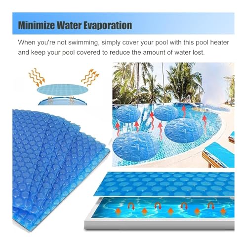 Bâche à bulles bache piscine extérieure intérieure découpable 10x30ft - 4