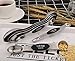 Magnetic Measuring Spoons Set of 6 Stainless Steel Dual Sided Stackable Teaspoon for Measuring Dry and Liquid Ingredients