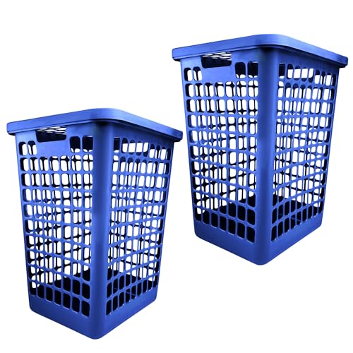 Opiniones y reviews de Cestos de plastico disponible en línea para comprar. 44 Guateplast - Juego de 2 Cestos para Ropa Sucia Cuadrados con Tapa de 55 Litros | Bote para Ropa Sucia | Canastas para Ropa Sucia | Cestos para Guardar Objetos | Contenedores de...