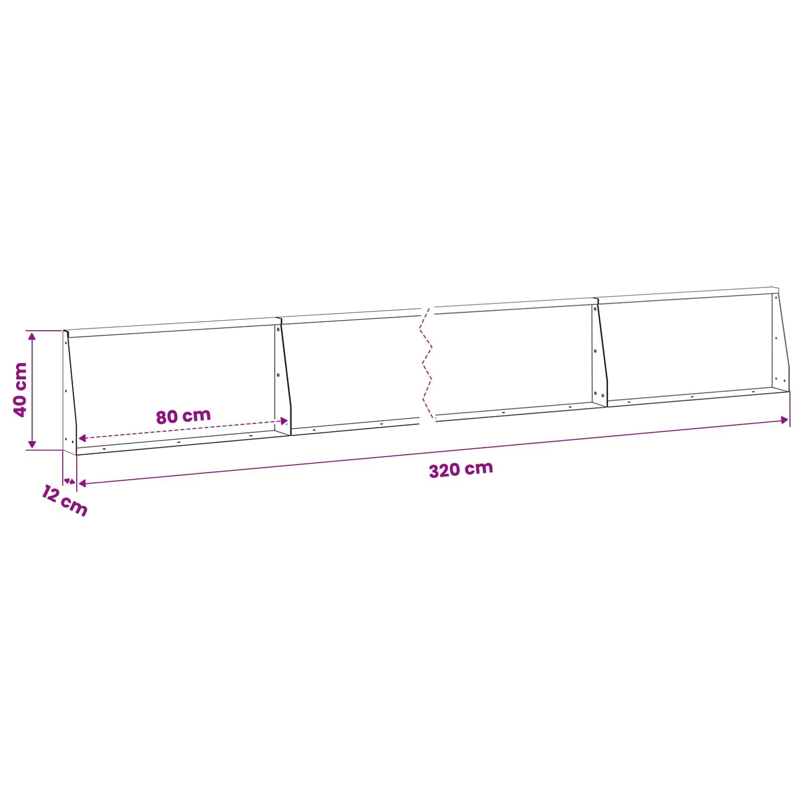 vidaXL Muro di contenimento 4 pz 80 x 12 x 40 cm Acciaio Verde Oliva