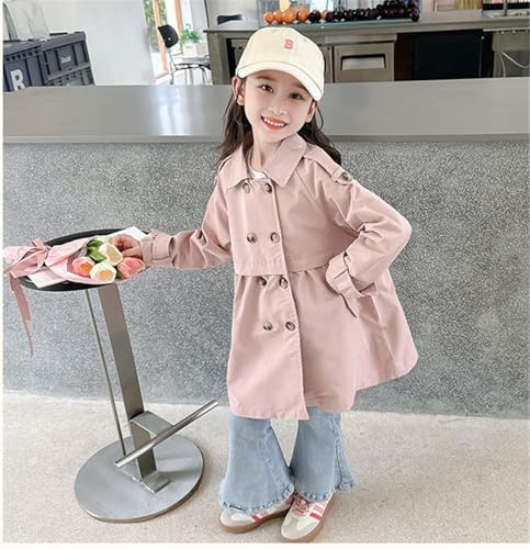 MW&FOFJR Girl's Double-breasted Trench Coat Dress Coat Outerwear3