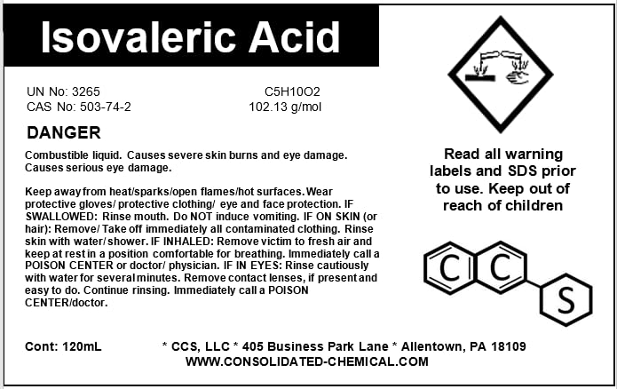 Isovaleric Acid Fragrance/Aroma Compound High Purity 100mL (3.3 Fl Oz)