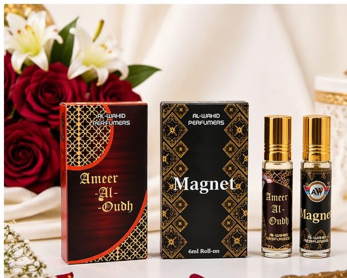 Al-Wahid Ameer-Al-Oudh and Magnet Attar, Roll-On, 6ml Each, Pack of 2-image-22
