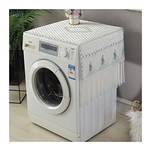 Washing Machine Cover Fridge Dust Cover/Washing Machine Top Cover， Dust Fabric Cover for Washers and Dryers， for Most Washers on Market for Home Appliances (Color : B, Size : Small)