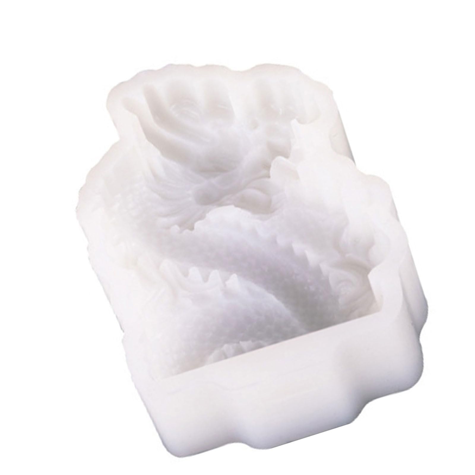 Kalttoy Silicone Popsicles Molds 4 Cavities Dragon Shape Ices Cream Mold Freezers Ices Mold Cake Candy Candy Nonstick Dragon Shape Cream Molds
