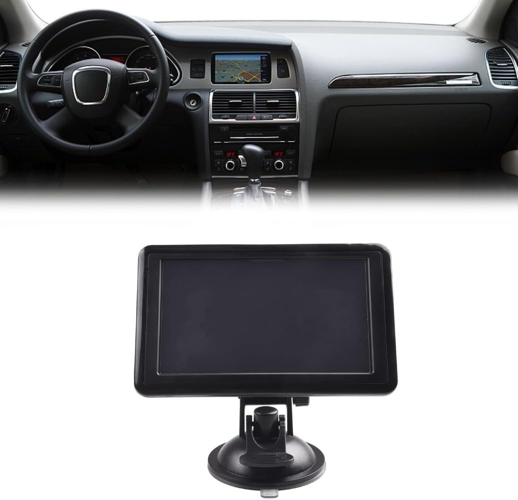 Navigatore GPS da 5 pollici doppio sistema di navigazione touch screen, navigatore satellitare per auto, con informazioni sul traffico, prova di avviso di autovelox, aggiornamento mappa Europa incluso
