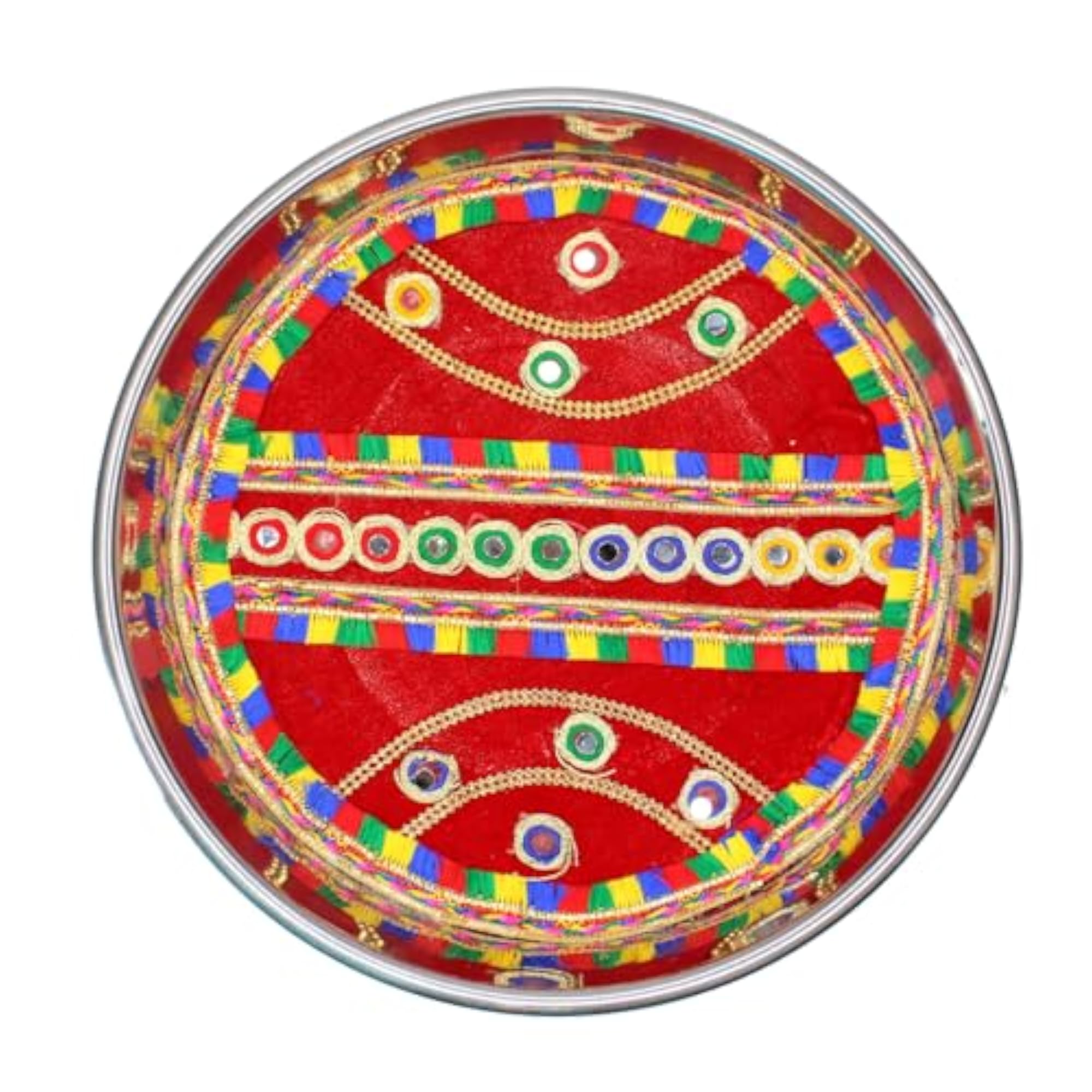 Handcrafted Steel Decorative Shagun Plate, Bridal Gift
